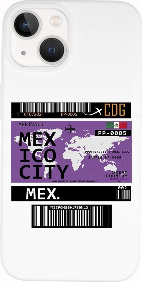 İphone 14 Plus Uyumlu Mexico Desenli Premium Silikonlu Lansman Telefon Kılıfı