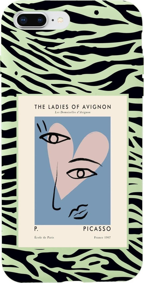 İphone 8 Plus Picasso The Ladies Of Avignon Desenli Premium Silikonlu Telefon Kılıfı