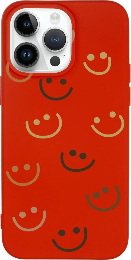 İphone 14 Pro Max Uyumlu Smile Desenli Premium Silikonlu Lansman Telefon Kılıfı