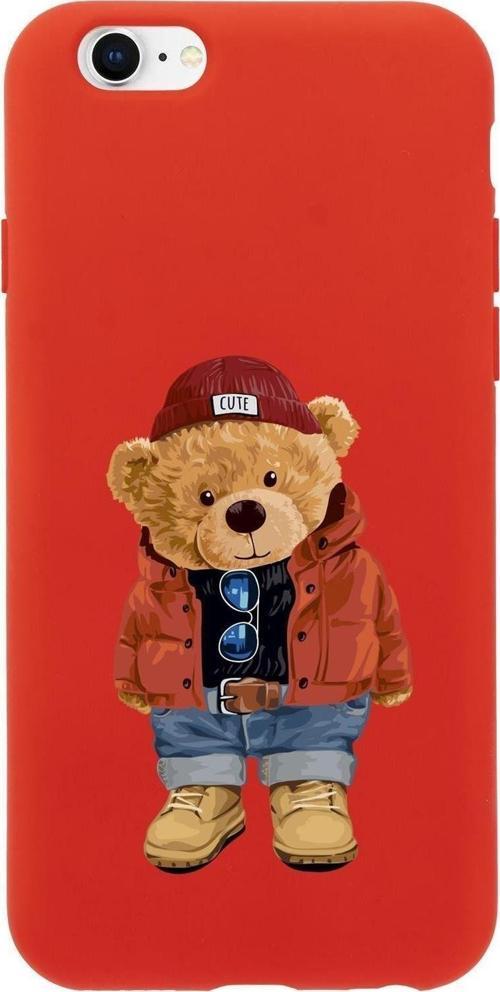 İphone 6S Teddy Bear Premium Silikonlu Telefon Kılıfı