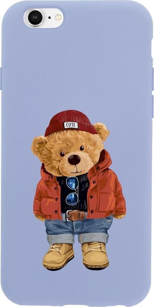 İphone 6S Teddy Bear Premium Silikonlu Telefon Kılıfı