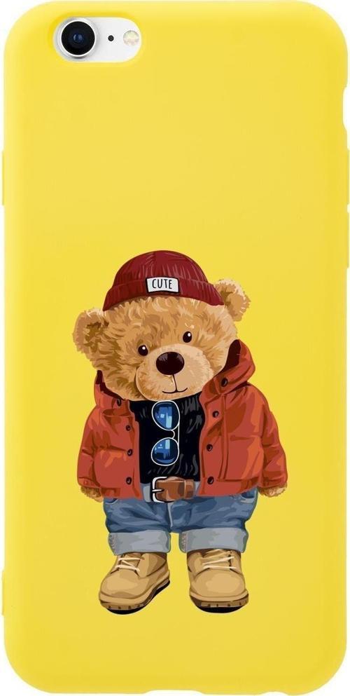 İphone 6S Teddy Bear Premium Silikonlu Telefon Kılıfı