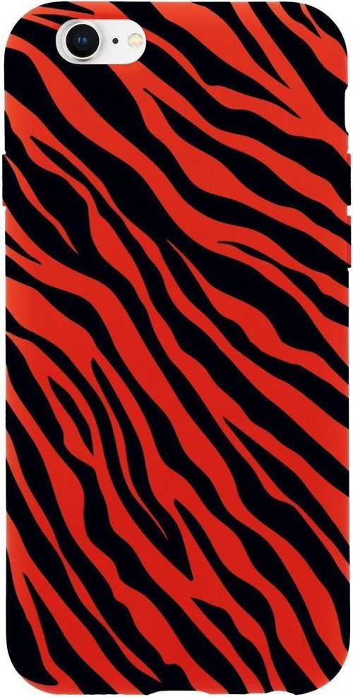 İphone 6 Plus Zebra Pattern Premium Silikonlu Telefon Kılıfı