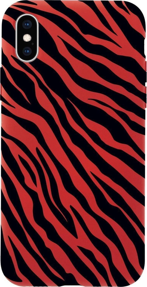 İphone Xs Zebra Pattern Premium Silikonlu Telefon Kılıfı