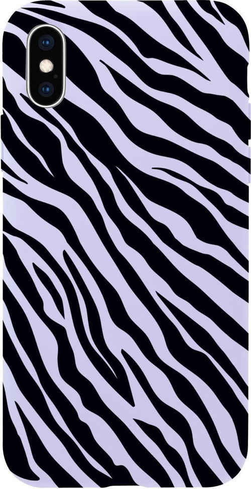 İphone Xs Zebra Pattern Premium Silikonlu Telefon Kılıfı
