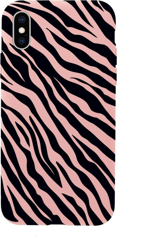 İphone Xs Zebra Pattern Premium Silikonlu Telefon Kılıfı
