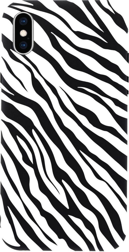 İphone Xs Zebra Pattern Premium Silikonlu Telefon Kılıfı