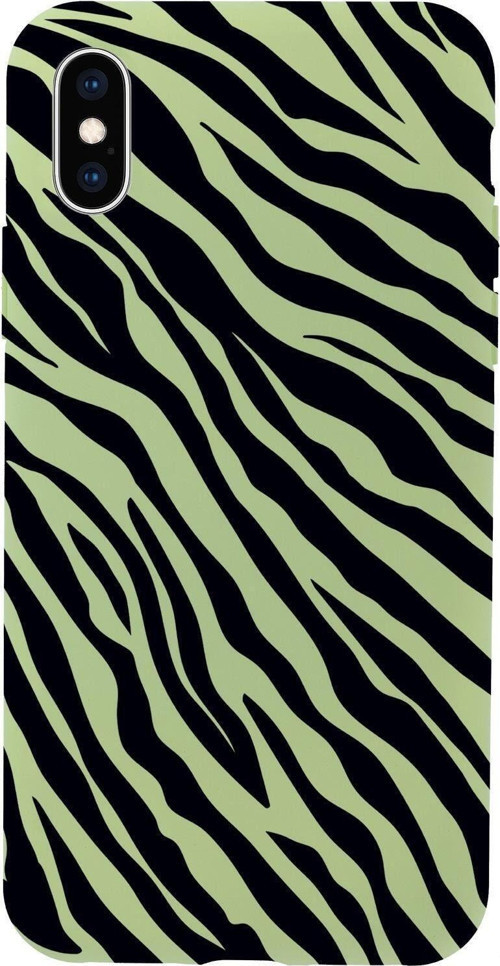 İphone Xs Zebra Pattern Premium Silikonlu Telefon Kılıfı