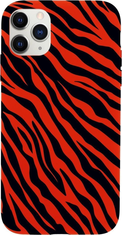 Iphone 11 Pro Max Zebra Pattern Premium Silikonlu Telefon Kılıfı