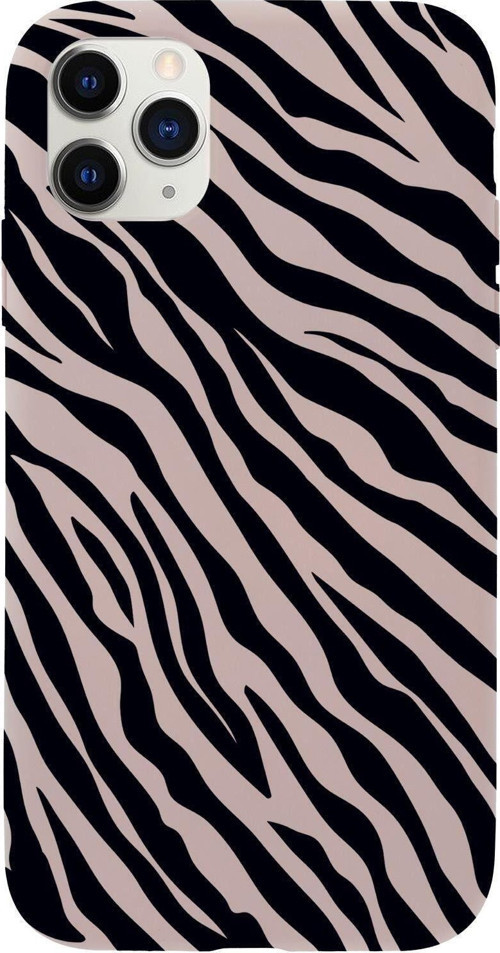 Iphone 11 Pro Max Zebra Pattern Premium Silikonlu Telefon Kılıfı