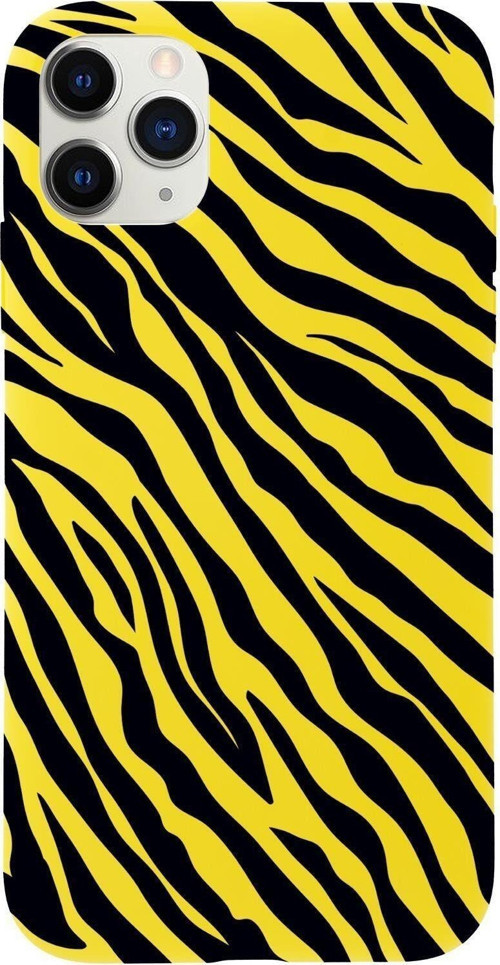 Iphone 11 Pro Max Zebra Pattern Premium Silikonlu Telefon Kılıfı