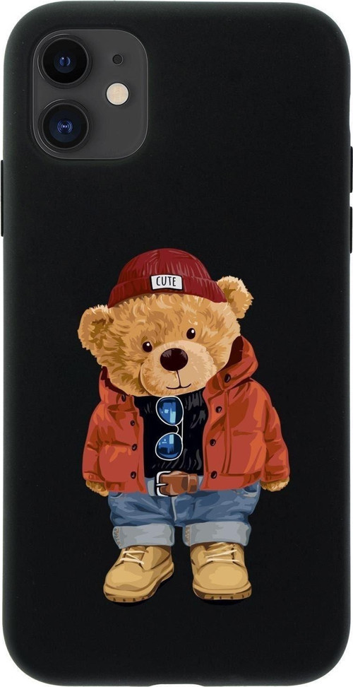 İphone 12 Teddy Bear Premium Silikonlu Telefon Kılıfı