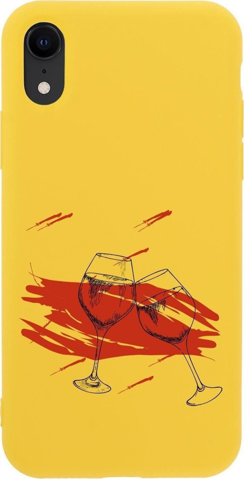 İphone Xr Spilled Wine Premium Silikonlu Telefon Kılıfı