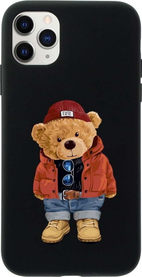 Iphone 11 Pro Teddy Bear Premium Silikonlu Telefon Kılıfı