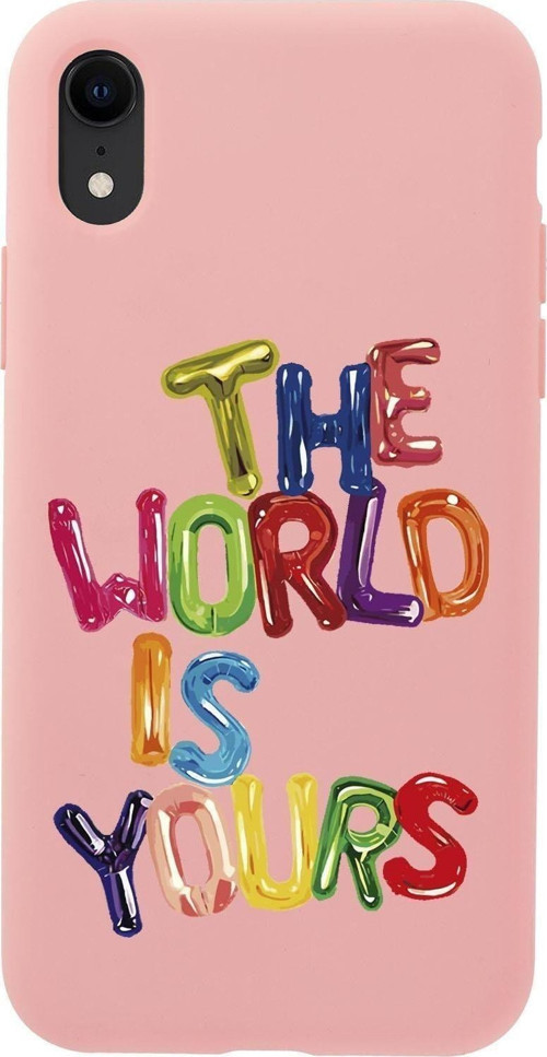 İphone Xr The World Is Yours Desenli Premium Silikonlu Telefon Kılıfı