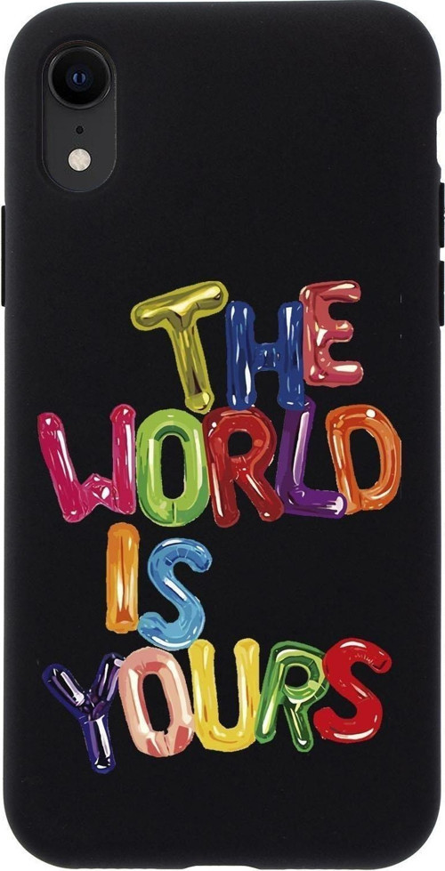 İphone Xr The World Is Yours Desenli Premium Silikonlu Telefon Kılıfı