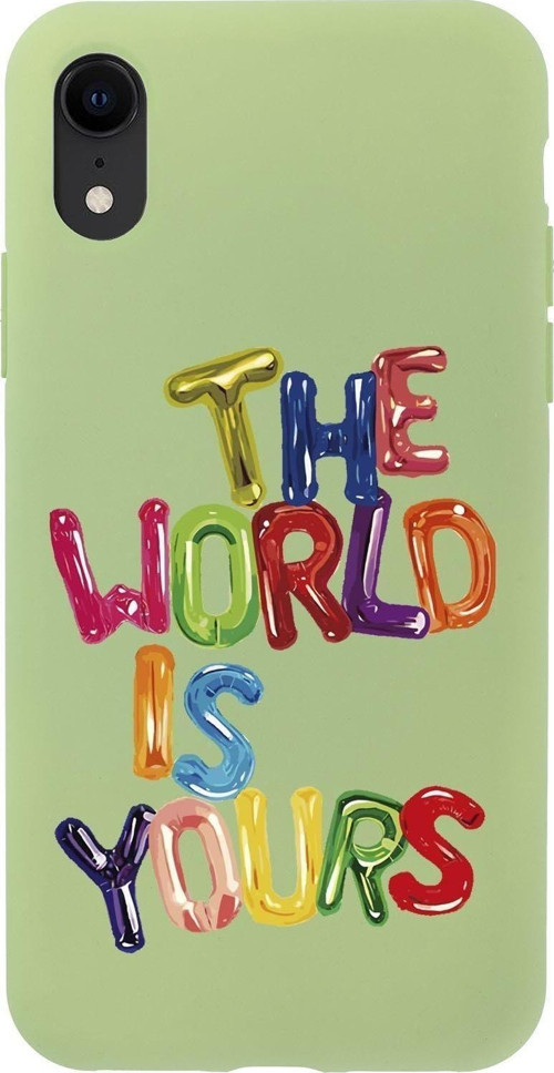 İphone Xr The World Is Yours Desenli Premium Silikonlu Telefon Kılıfı