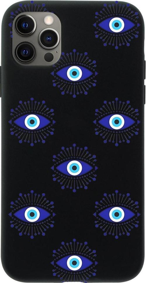 İphone 12 Pro Max Uyumlu Mystic Aura Desenli Premium Silikonlu Telefon Kılıfı