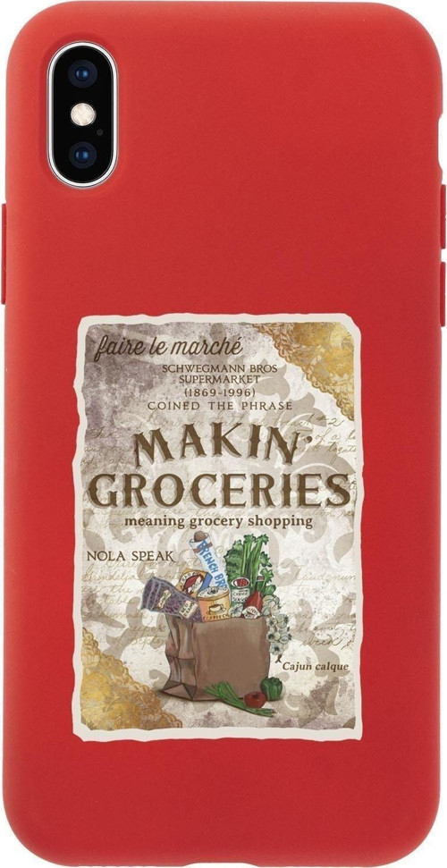 İphone X Makin Groceries Premium Silikonlu Telefon Kılıfı