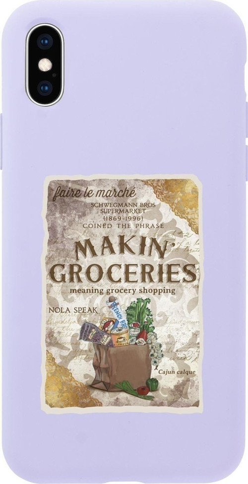 İphone X Makin Groceries Premium Silikonlu Telefon Kılıfı