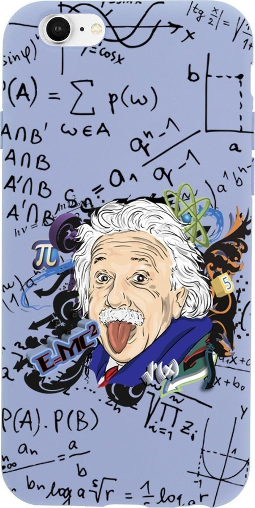 İphone 6 Plus Einstein In Formula Desenli Premium Silikonlu Telefon Kılıfı