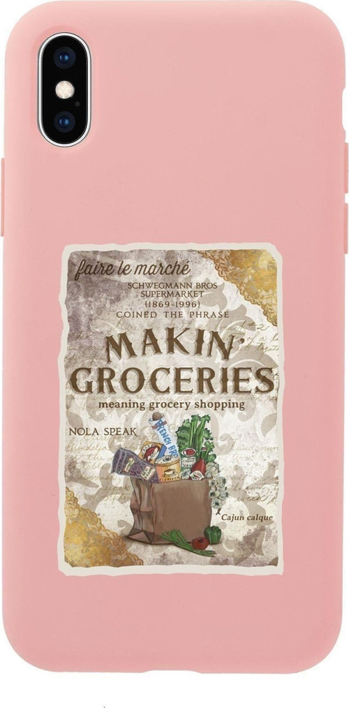 İphone X Makin Groceries Premium Silikonlu Telefon Kılıfı