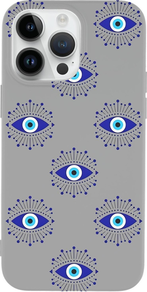 İphone 14 Pro Max Uyumlu Mystic Aura Desenli Premium Silikonlu Telefon Kılıfı