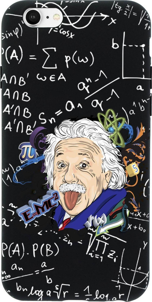 İphone 6 Plus Einstein In Formula Desenli Premium Silikonlu Telefon Kılıfı