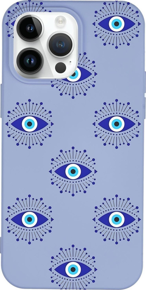 İphone 15 Pro Uyumlu Mystic Aura Desenli Premium Silikonlu Telefon Kılıfı