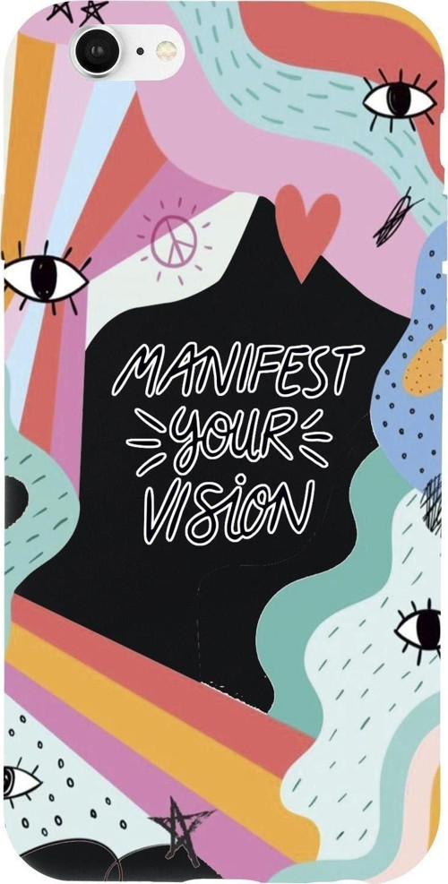 İphone 6 Manifest Your Vision Premium Silikonlu Telefon Kılıfı