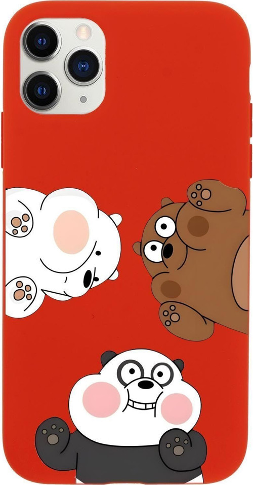 İphone 11 Pro Uyumlu Cute Animals Desenli Premium Silikonlu Telefon Kılıfı