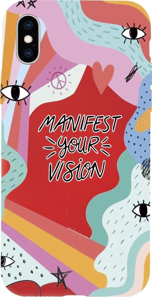 İphone Xs Max Manifest Your Vision Premium Silikonlu Telefon Kılıfı