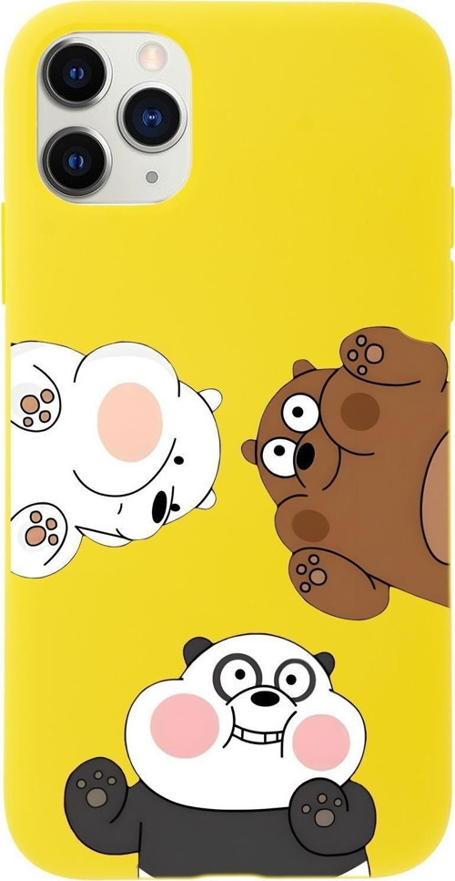İphone 11 Pro Uyumlu Cute Animals Desenli Premium Silikonlu Telefon Kılıfı