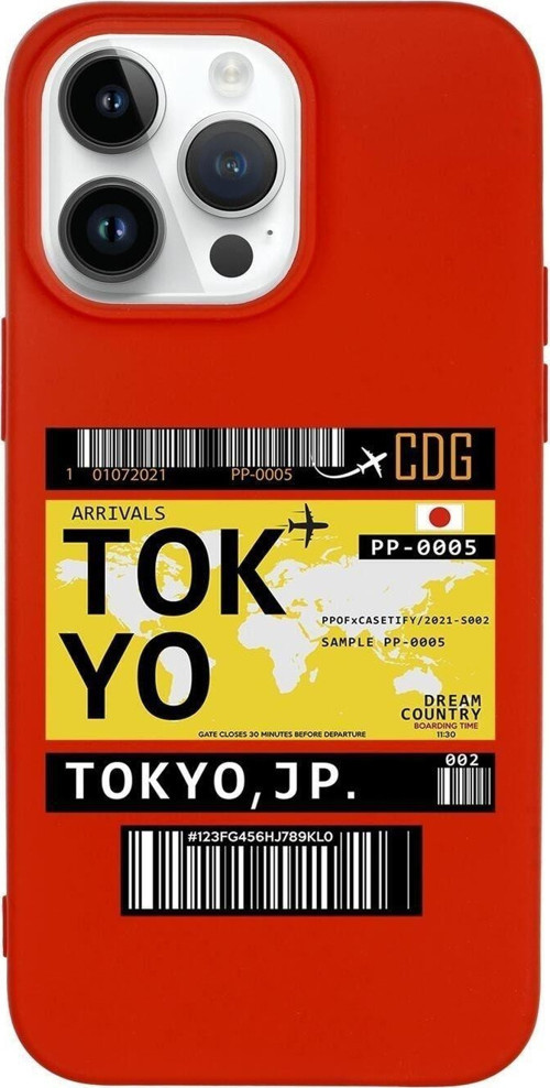 İphone 14 Pro Uyumlu Tokyo Desenli Premium Silikonlu Lansman Telefon Kılıfı