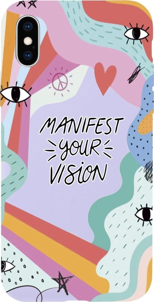 İphone Xs Max Manifest Your Vision Premium Silikonlu Telefon Kılıfı
