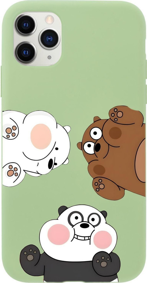 İphone 11 Pro Uyumlu Cute Animals Desenli Premium Silikonlu Telefon Kılıfı