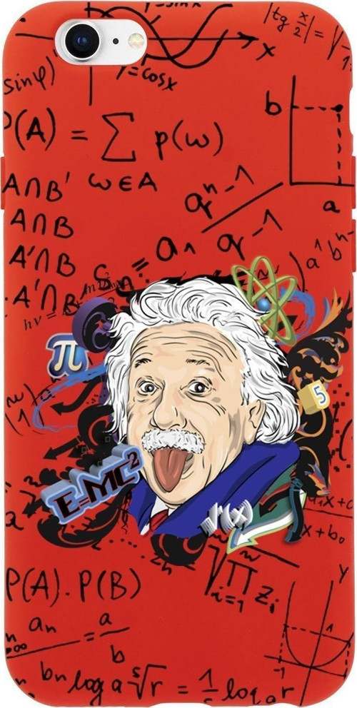 İphone 6S Einstein In Formula Desenli Premium Silikonlu Telefon Kılıfı