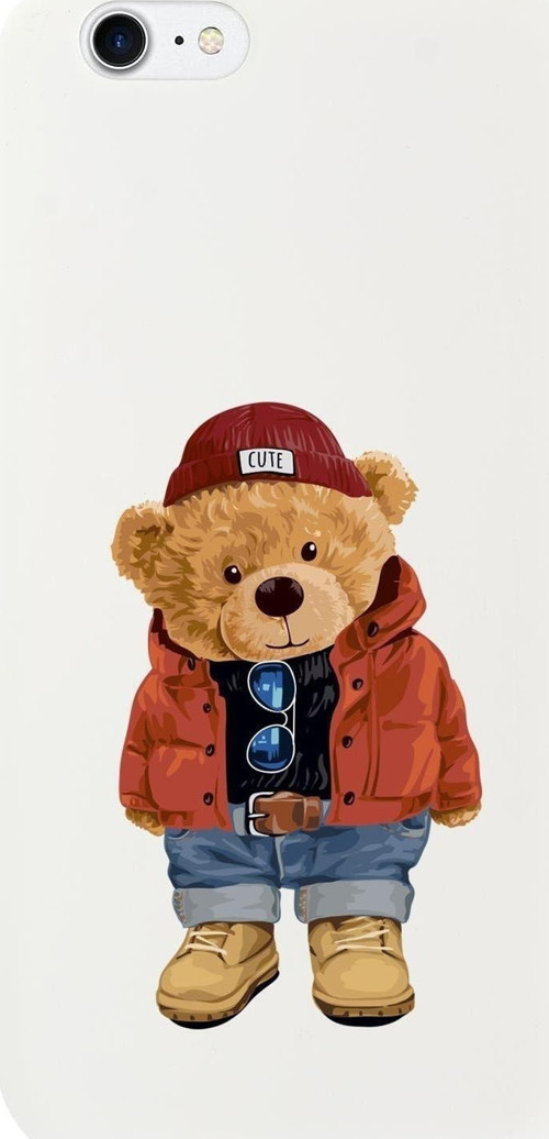 İphone 7 Teddy Bear Premium Silikonlu Telefon Kılıfı