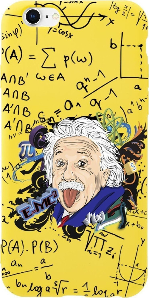 İphone 6S Einstein In Formula Desenli Premium Silikonlu Telefon Kılıfı