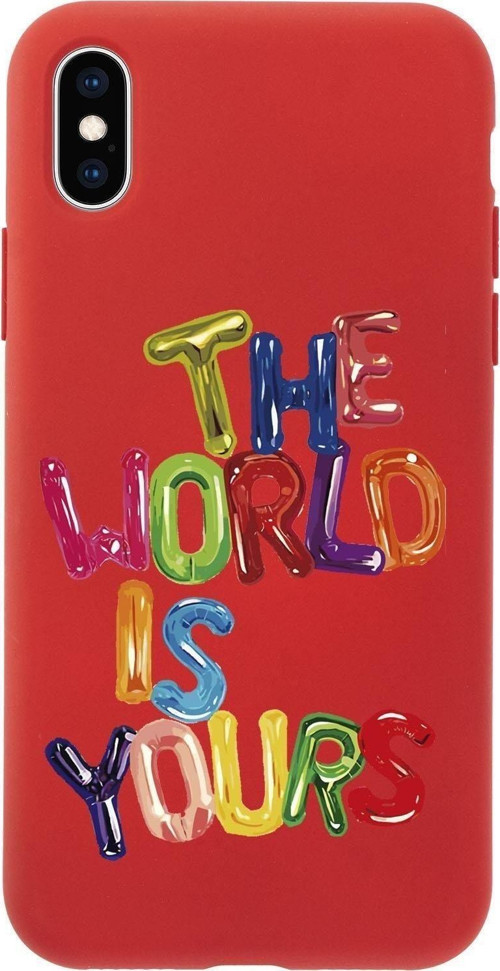 İphone X The World Is Yours Desenli Premium Silikonlu Telefon Kılıfı