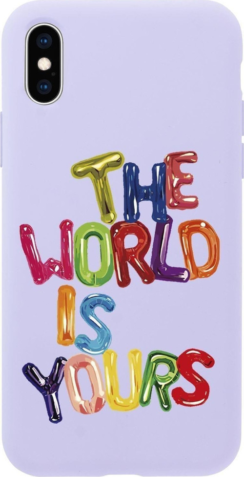 İphone X The World Is Yours Desenli Premium Silikonlu Telefon Kılıfı