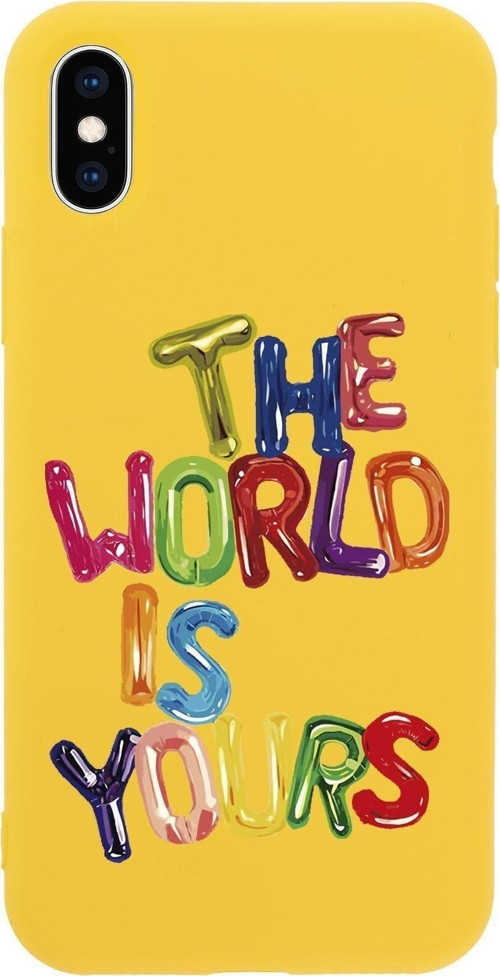 İphone X The World Is Yours Desenli Premium Silikonlu Telefon Kılıfı