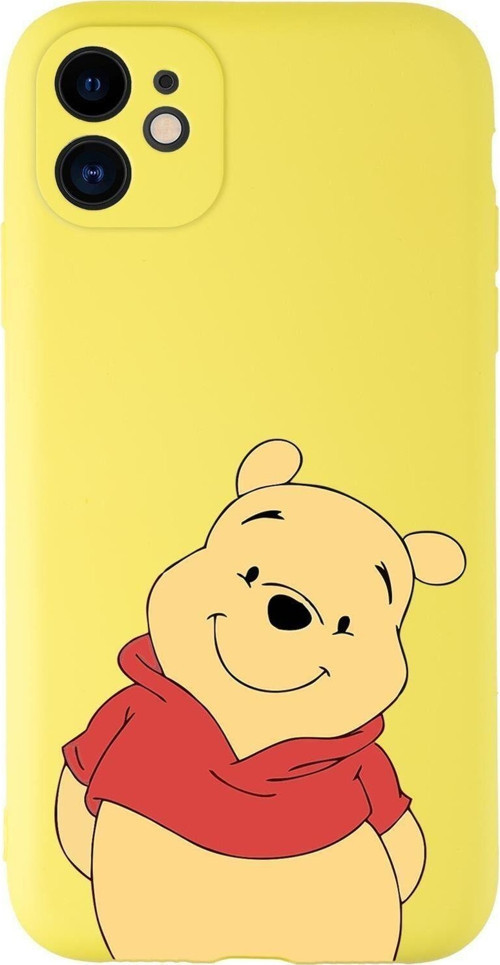 Iphone 11 Uyumlu Pooh Desenli Kamera Korumalı Lansman Kılıf Premium Silikonlu