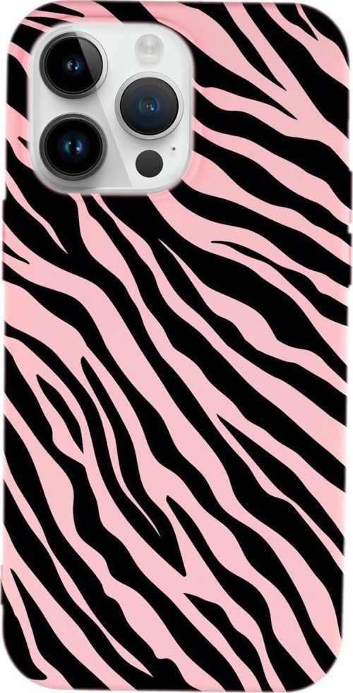 İphone 14 Pro Max Uyumlu Zebra Pattern Desenli Premium Silikonlu Lansman Telefon Kılıfı