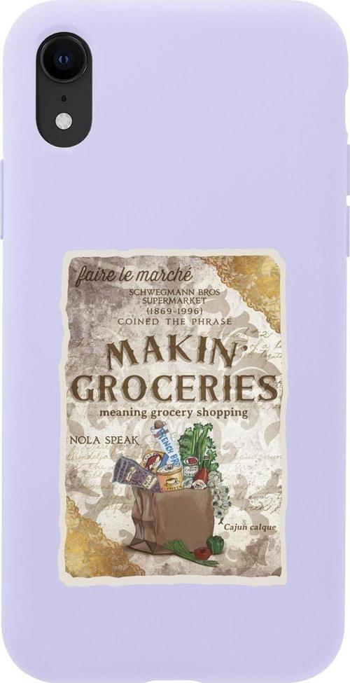 İphone Xr Makin Groceries Premium Silikonlu Telefon Kılıfı