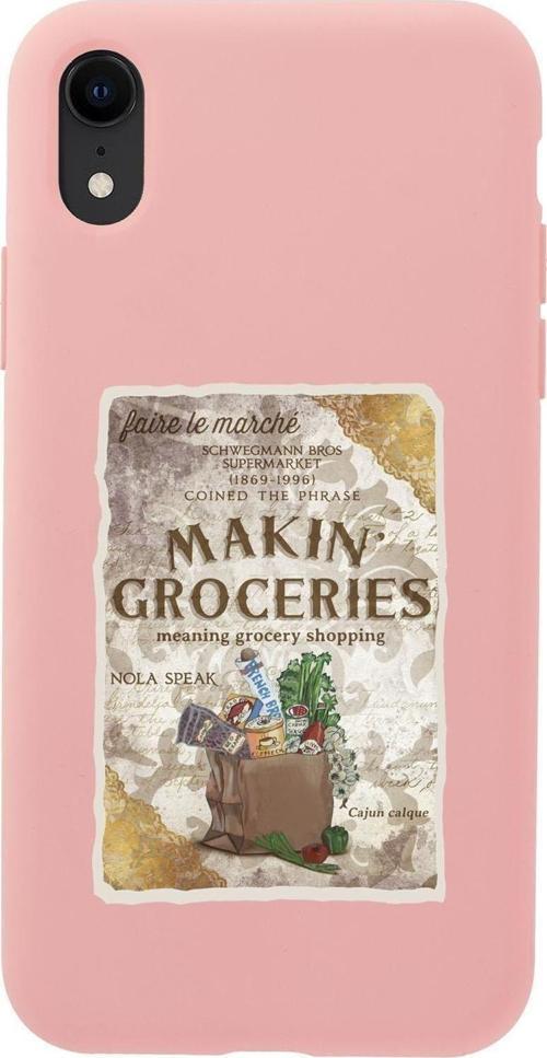 İphone Xr Makin Groceries Premium Silikonlu Telefon Kılıfı