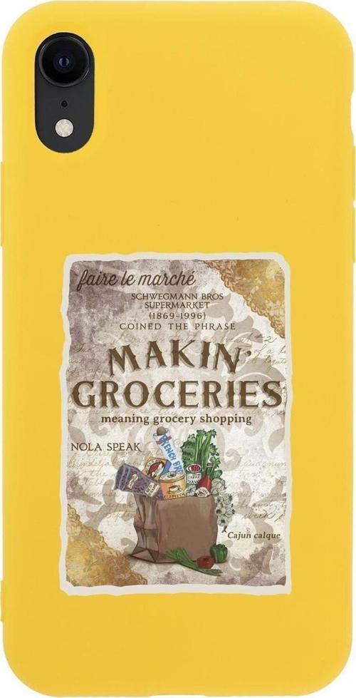 İphone Xr Makin Groceries Premium Silikonlu Telefon Kılıfı