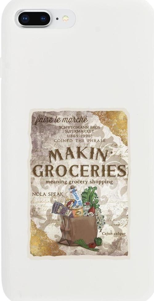 İphone 7 Plus Makin Groceries Premium Silikonlu Telefon Kılıfı
