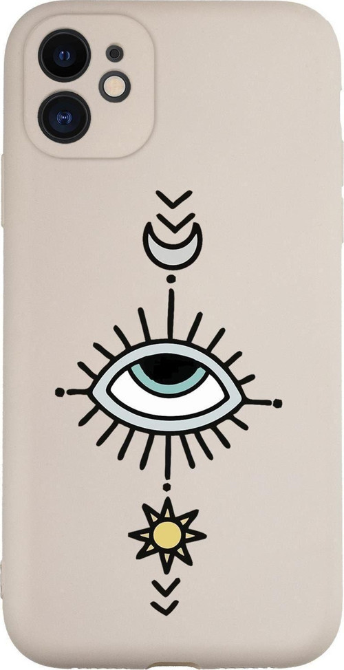 Iphone 11 Uyumlu Nazar Göz Desenli Kamera Korumalı Lansman Kılıf Premium Silikonlu