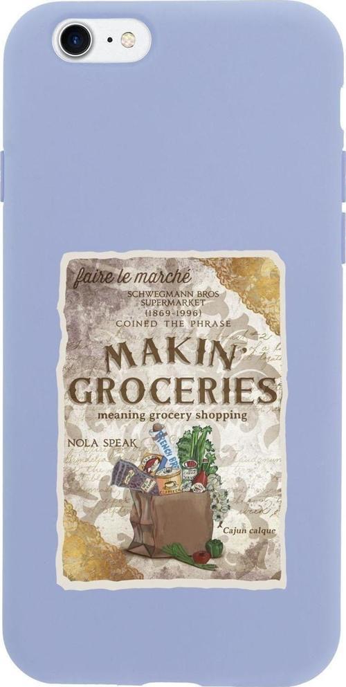İphone Se 2020 Makin Groceries Premium Silikonlu Telefon Kılıfı